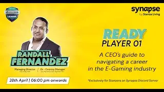 Stanza Living E-Gaming league Ready Player 01 Guest Mr. Randall Fernandez, MD - Team Vitality India.