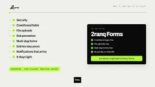 Free WordPress contact form plugin: conditional logic, file uploads, multi step