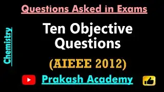 chemistry  AIEEE 2012 solution part 3