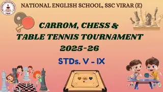 Carrom, chess & table tennis tournament, National English School, SSC East 2025-26