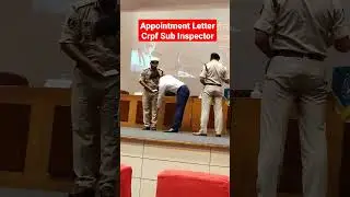 #crpfsi#Rojgarmela#Appointment letter#Modi#CpoSi#CRPF#CGL#Call letter#joining letter
