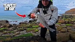 COMMENT P&Ecirc;CHER LE BAR PENDANT UN GROS TEMPS OU TEMP&Ecirc;TE ? ⛈️ [p&ecirc;che du bar c&ocirc;te d&rsquo;Opale]