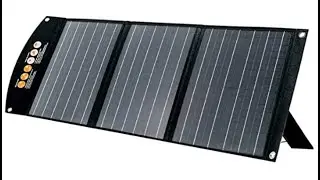 TogoPower 60W Portable Foldable Solar Panel Battery Charger w/ Dual USB Ports&18V DC Output-Overview