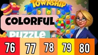 Township Explosive Puzzle || Township Colorful Puzzle II Levels 76-80 #township #puzzle