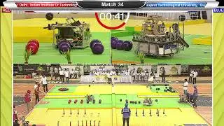 ABU Robocon 2024 India: IIT, Delhi vs GTU [League Match 34]