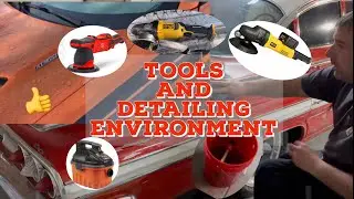 Mobile Detailing- My working environment. garage, driveway, parking lot, hangar.  equipment products