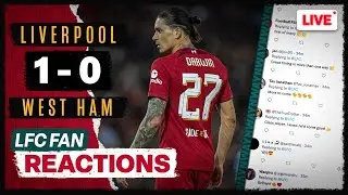 Darwin Nunez Goal Wins It! | Liverpool 1-0 West Ham | LFC FAN REACTIONS
