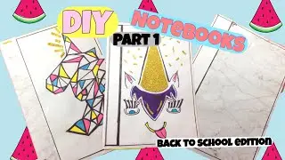 DIY BACK TO SCHOOL NOTEBOOKS -part 1 -#SISQUAD 😻😻