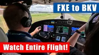 Fort Lauderdale to Tampa | Entire Flight Recorded | Jackie interviews Me! | G3000 Familiarization