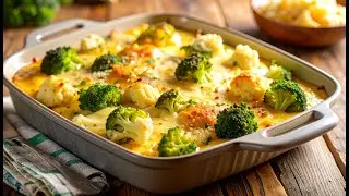 Gesunder Gemüse-Hit: Brokkoli-Blumenkohl-Auflauf mit Käse – leicht & sättigend