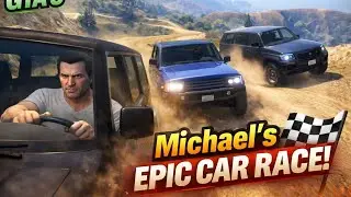 GTA 5 Michael Extreme Car Race 😱 | Offroad Battle