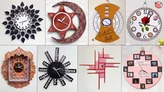 10 Creative DIY Wall Clock Ideas !!! Best Out of Waste | Cardboard Craft