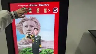 Swap faces for new looks in the digital photo booth!