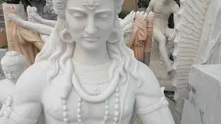 White Marble Shiva Statue