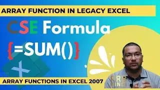 How to use CSE Array Functions in Excel 2007 - PRB Hindi