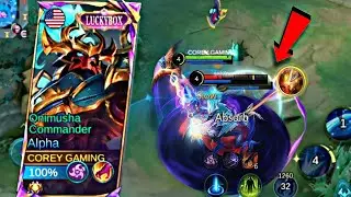 MOBA LEGENDS😱 ALPHA NEW 1 HIT BUILD & EMBLEM + FASTLY RANK UP IN SOLO‼️(2025) #mlbb #alpha 
