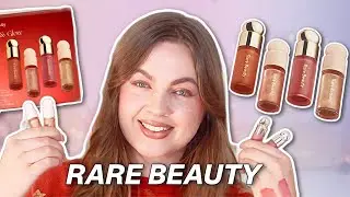 Rare Beauty Holiday 2023 Blush & Glow Set! Swatches | Try-On!