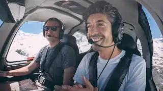 Mountain flying through the Italian Alps