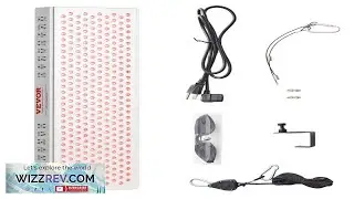 VEVOR Red Light Therapy for Whole Body 300 Dual Chip LEDS 10Hz 40Hz Pulse