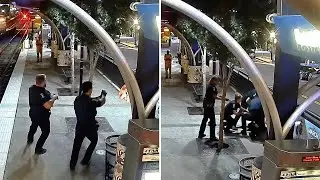 Watch: Video shows Iryna Zarutska&rsquo;s accused killer being arrested at Charlotte light rail station