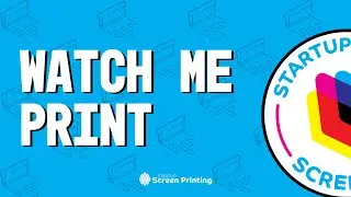 Live Printing: 1 color water based shop shirts [PRINT ONLY - NO TALKING] 5/24/23
