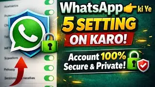 👉watsapp👉 ki Ye 5 Setting ON Karo | Account 100% Secure & Private 🔒#ytshorts#mobiletips#viralshorts