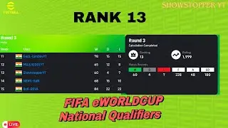 Finished as Rank 13 in the National FIFA eWorld Cup Qualifiers #fifaqualifiers  #efootball2025