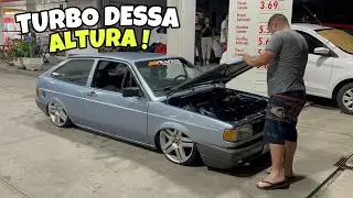 GOL QUADRADO TURBO E REBAIXADO COM FOR&Ccedil;A NA FIXA , ESSE TEM CORAGEM