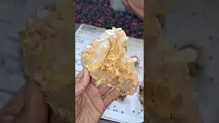 Beautiful Golden Quartz Specimen from Skardu Pakistan #goldenquartz