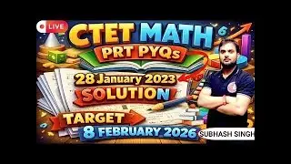 CTET Math PRT Previous Year Questions | CTET गणित Practice Set | PYQs Solved। CTET MATH