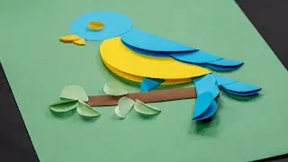 Paper Circle Bird | 3D Paper Art for DIY projects