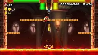 Acorn Plains - Lemmy's Swingback Castle [New Super Mario Bros Wii U]