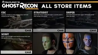 Ghost Recon Wildlands - All Store Items (Weapons/Vehicle/Outfits/Attachment Packs)
