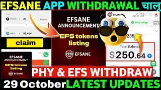 Efsane Airdrop new update || Efsane Airdrop listing date || Efsane Airdrop listing Update 👌
