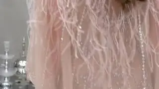 High-end Gold Evening Dresses With Shawl 2019
