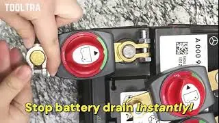 Battery Disconnect Switch 12-48V - Power Cut Master Isolator for Cars, RVs & Boats