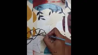 waste material reuse idea💥boho art on waste cake plate🌻 #shorts #youtubeshorts #trending #viral