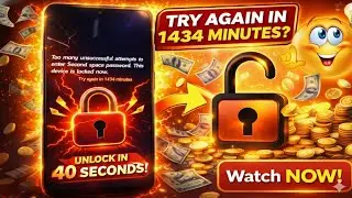 How to unlock 🔓 screen lock in 2026 | Try again in 1434 Minutes
