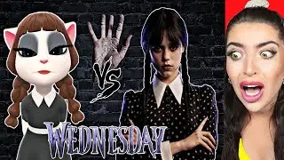 WEDNESDAY vs TALKING ANGELA!? (CRAZIEST TRANSFORMATIONS EVER!)