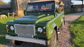 Winchelsea green Land Rover Defender 110 soft top by Lucari Design