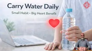 Keep a Small Water Bottle with You | Simple Habit for a Healthier Heart