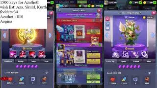Taptap Heroes - PULLING 1500 GOLD KEYS FOR AZATHOTH