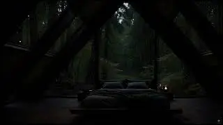 Deep Sleep Rain in a Dark Forest | Calm, Cozy Night Sounds