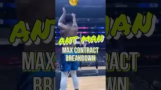 🐜🔥Anthony Edwards MAX Contract Breakdown 💰💰💰 #nba #anthonyedwards