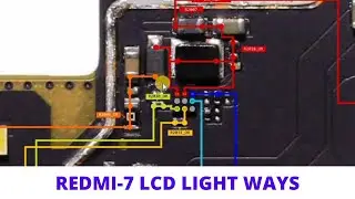 Redmi 7 display light problem and solution||redmi 7 lcd light ways#short #diagram #xiaomi #displayl.