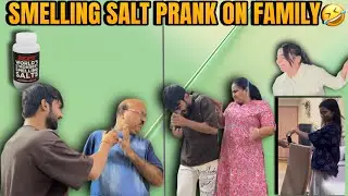 Smelling salt prank on family🤣||Prank pada bhari mummy ne maare chaate😳