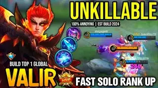 Valir Best Build Fast Solo Rank Up​​ | Build Top 1 Global - MLBB
