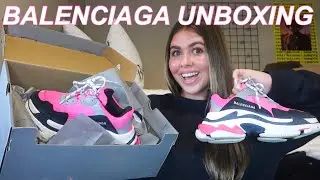BALENCIAGA TRIPLE S РАСПАКОВКА + ОБЗОР! (Розовый, чёрный и белый) 2019!
