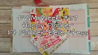Plan with me | Week #27 | Ft Planner Belle Press