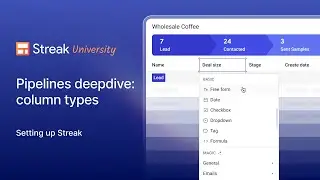 Pipelines deepdive: column types